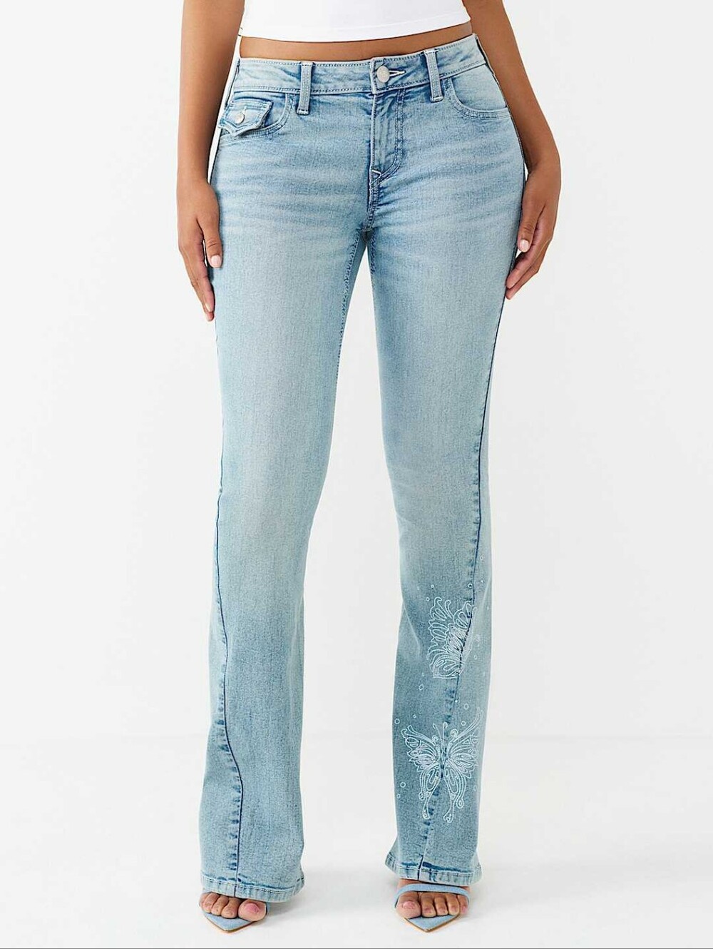 NWT! True Religion Joey Butterfly Flare Jeans